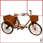 bicicletta-femminile-arancione-da-campagna